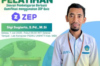 Siapkan Calon Guru yang Inovatif, Prodi Pendidikan Matematika PSDKU UNPATTI Kab. MBD Gelar Pelatihan ZEP Quiz